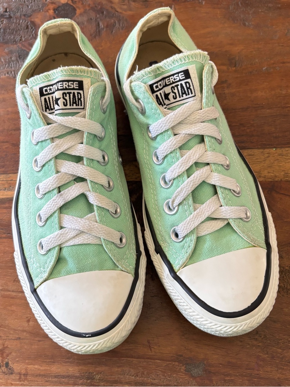 Converse Mint Green Low Top Sneakers